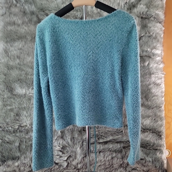 Altar'd State Teal Textured Sweater - Picture 7 of 10